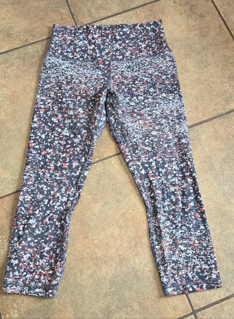 Lululemon Align High-Rise Crop 21" Water Blossom Multi Leggings Size 8